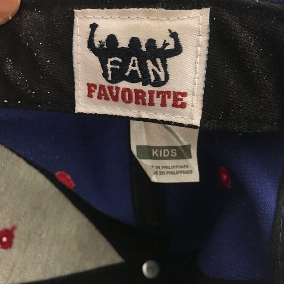 FAN FAVORITE Blue Red Chicago Cubs Adjustable Flat Bill Youth Kids Baseball Hat - Picture 8 of 9